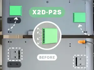 X2D/P2S Belt Dust Cover
