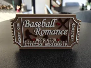 Baseball Romance Book Club Ticket