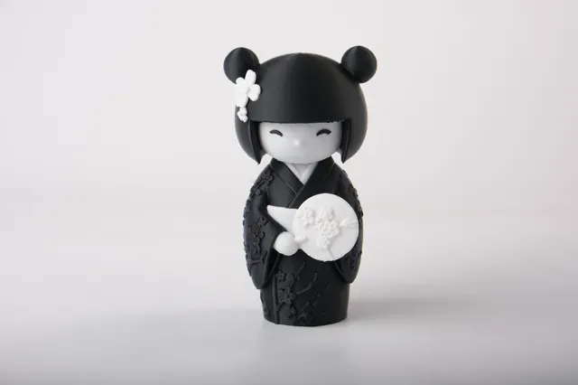 Kokeshi Doll Figurine Japanese-Inspired Sculpture — Фото 2 из 2