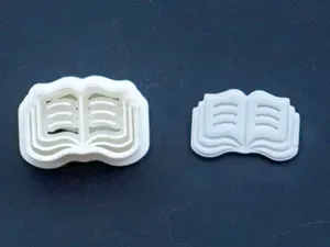 Open Book Polymer Clay Cutter Earrings Necklace