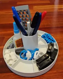 Parts Carousel Rotates on Bearings All 3D PRINTED
