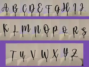 Cake Topper Buchstaben Sammlung A-Z + & Zeichen