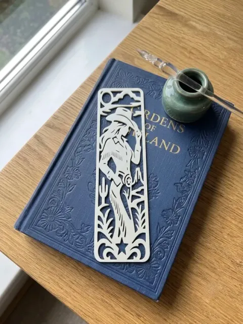 Cowgirl Cutout Bookmark | Fast Single-Color Print — Фото 3 из 5