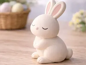 Peaceful Bunny – Minimal Easter Decor