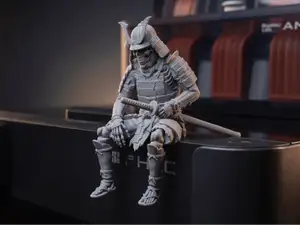 Resting Skeleton Samurai - monitor buddy