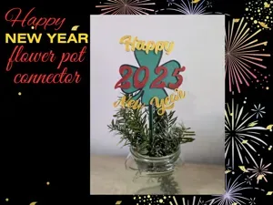 Happy New Year! flower pot connector