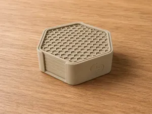 Hexagon Honeycomb Coaster Set
