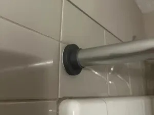 Adjustable Shower Curtain Rod End Bracket