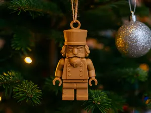 Brick Nutcracker Christmas Tree Ornament