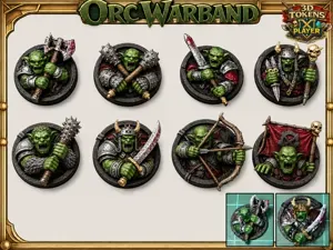 ORC WARBAND: 3D Tokens Monster Compendium Vol 5