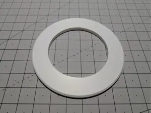 Split Flange Snap-On Escutcheon for 4" PVC Pipe