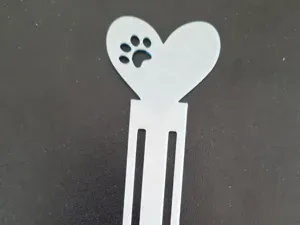 Heart Cat Paw Bookmark 3D Printing