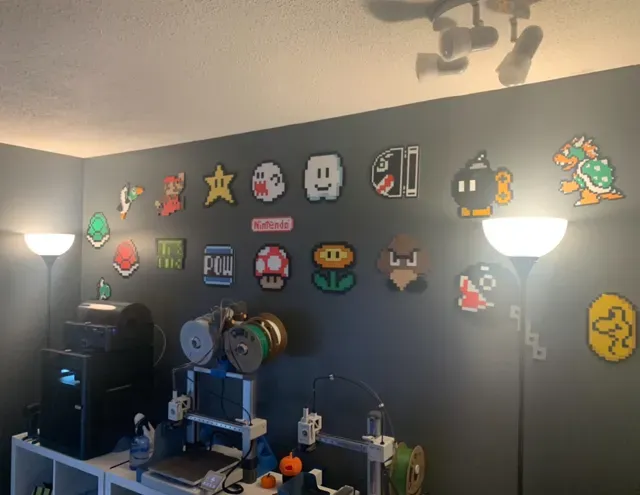 8bit Racoon Mario Wall Art — Фото 2 из 2