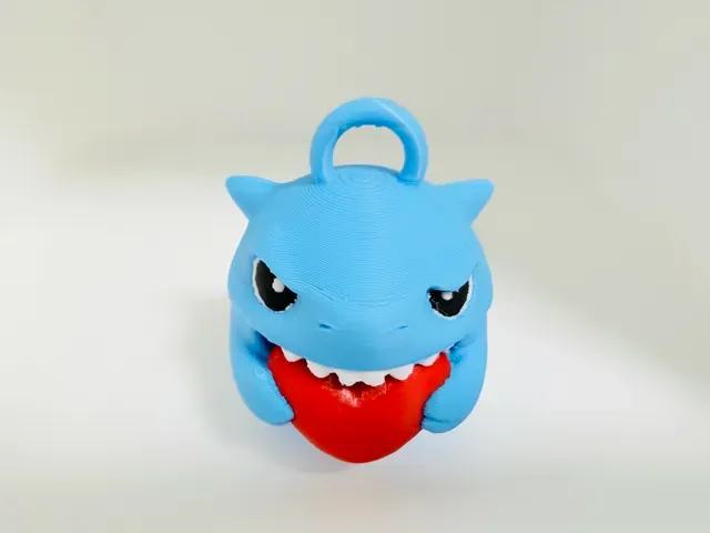 Shark Zipper Pull - Easy 3D Print Keychain — Фото 3 из 12