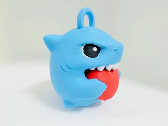 Shark Zipper Pull - Easy 3D Print Keychain — Фото 7 из 12