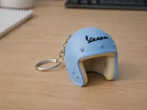 Classic Scooter Helmet Keychain | Vespa Helmet