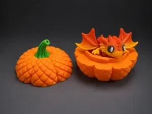 Halloween Pumpkin Dragon Egg Box