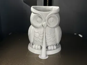 Owl Desk Organizer Pen & Pencil Holder Easy Print