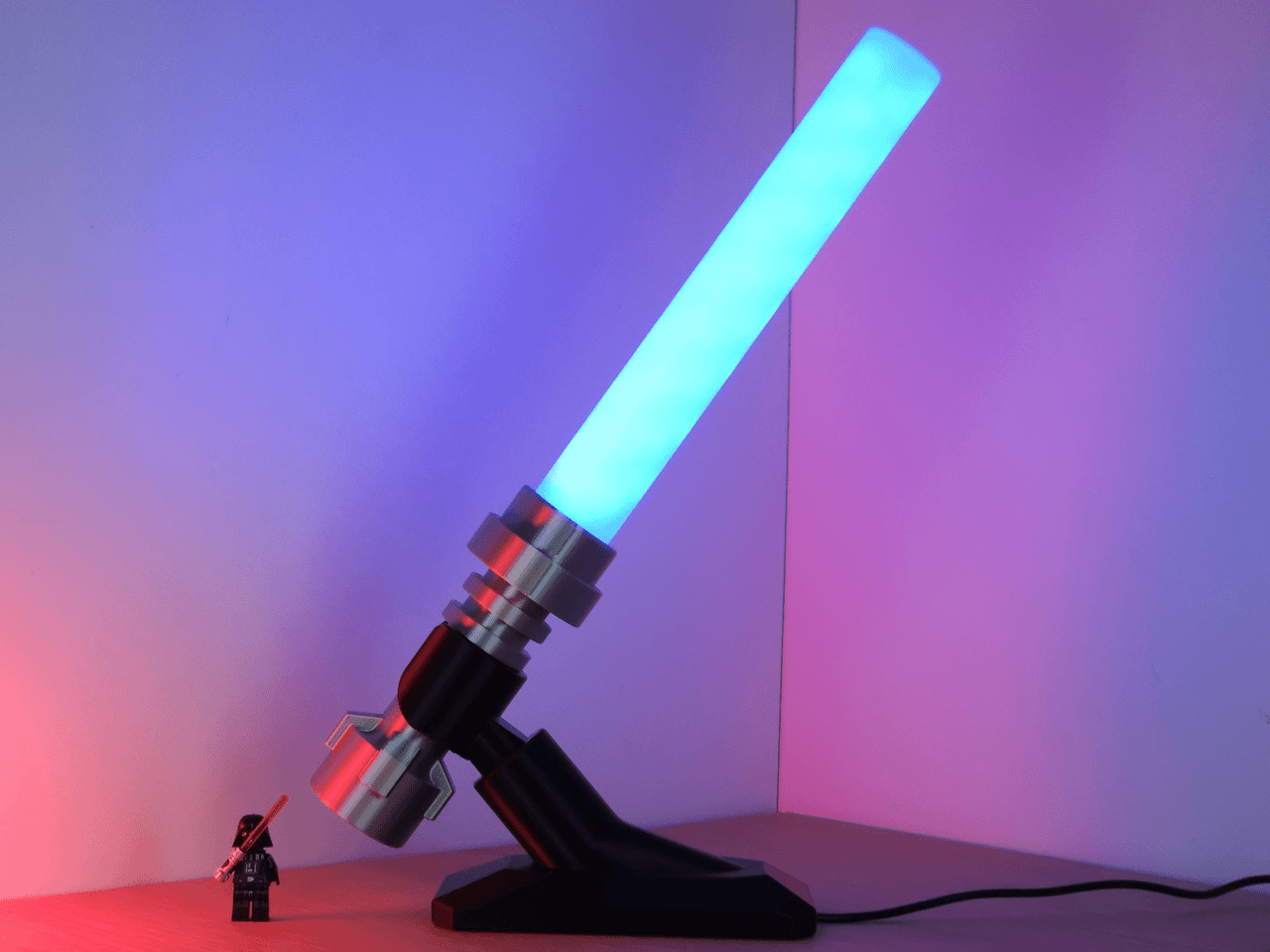 Giant LEGOs-Like Lightsaber Lamp (10:1 scale)
