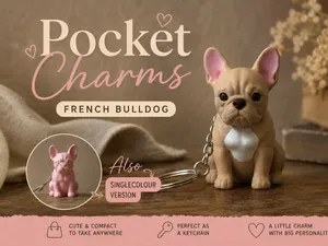 French Bulldog Keychain Pocket Charms