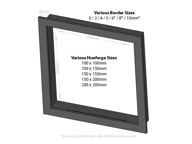 Hueforge Frame - EasyFrame v2 - Many Sizes/Borders — Image 2 of 11