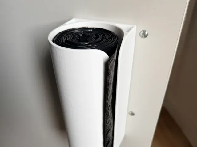 Wall/Cupboard-mounted Bin Bag/Roll Dispenser