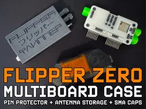 Flipper Zero Multiboard (3in1) Case + Pin Protect