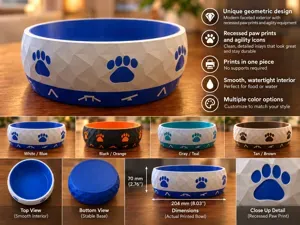 Geometric Agility Dog Bowl – Parametric