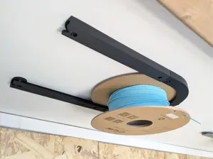 Ceiling Spool holder, under-desk spool bracket