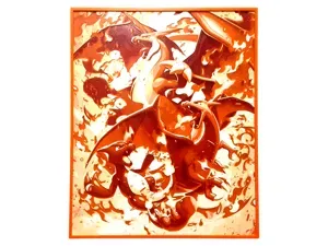 Mega Charizard Hueforge Pokemon Charmander Fire