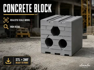 Concrete Block – Realistic Scale Construction