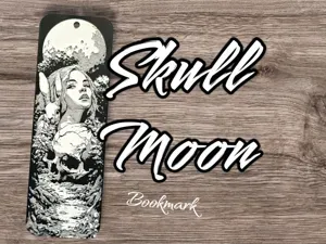 Skull & Moon - Bookmark