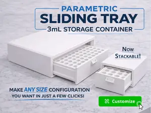 Stackable Sliding Tray Vial Storage 2x2-Infinite