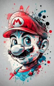 super mario painting (HueForge)