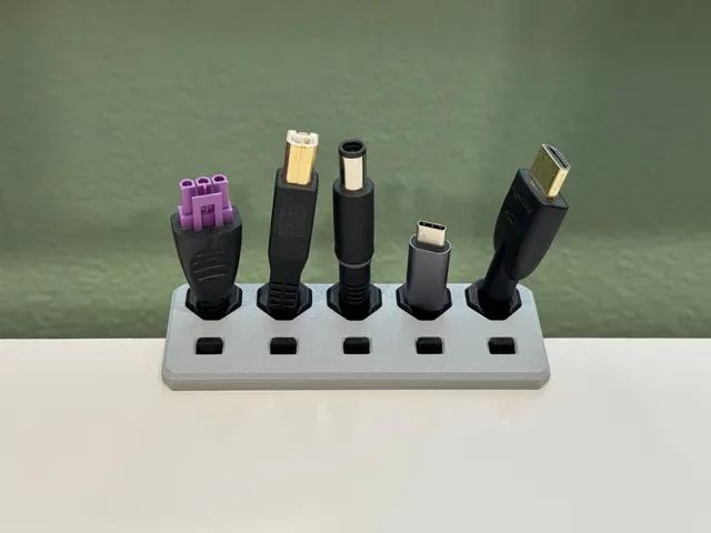 Desk cable holder / cable organizer with clamp — Image 3 of 8