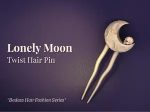 Lonely Moon - Twist Hairpin