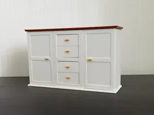 Miniature Sideboard for dollhouse, scale 1:12