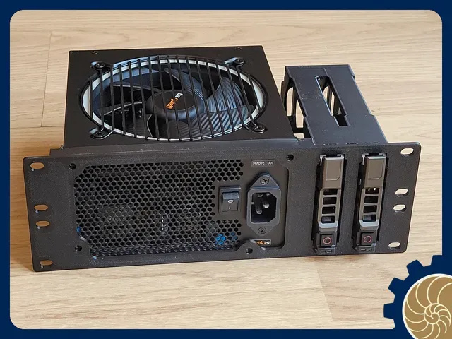 10 inch Rack 2U: ATX PSU + 2x 2.5" HDD — Фото 4 из 11
