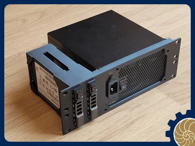 10 inch Rack 2U: ATX PSU + 2x 2.5" HDD — Фото 7 из 11