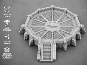 Empty Imperial Landing Platform - Tabletop Terrain