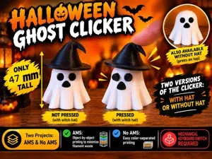 Mini Ghost Clicker - Halloween Fidget Toy!