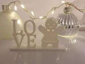 Ginger Bread Woman Themed Love Sign