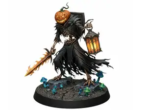 Jack'o Lantern Skeleton D&D Miniature (40mm)