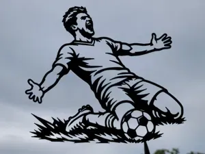 Soccer Goal Celebration Wall Art Decor