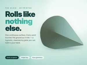 Oloid – Mesmerizing Rolling Geometry Desk Toy