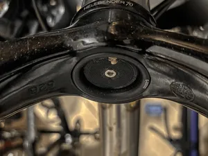 Airtag holder for MTB fork