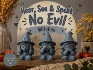 Hear, See & Speak No Evil Witches