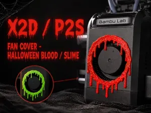 X2D / P2S Fan Cover - Halloween Blood / Slime