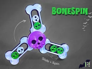 BoneSpin - Sliding Skull Fidget Spinner (55min)