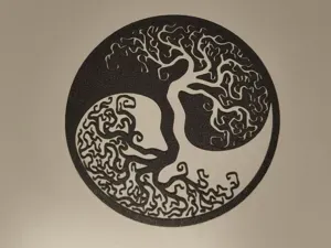 tree of life yin and yang Wall Art